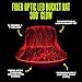 GloFX Fiber Optic Bucket Hat – LED Light Up Rave Hat for Festivals, Concerts & Parties – USB Rechargeable, Built-In Battery, 7 Color Modes