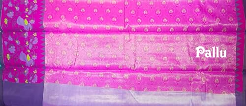 Image of VFCollections - POchampally Kalamkari Pattu Cotton SIlk Saree with Blouse Piece For Women
