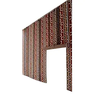 Dhori Bamboo Roll-up Blind Joint Shade Chick Window Closer/Curtains for Balcony, Windows, Outdoors, Door& Ceilling 100% Waterproof (Height 8 Feet Width 4 Feet)