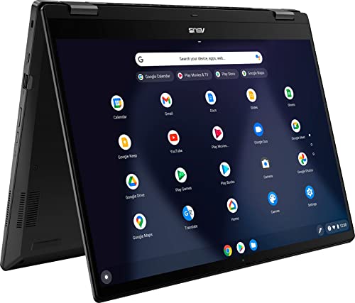 ASUS Chromebook Touchscreen Flip 16" 2in1 Laptop, 12th Gen Intel Core i3-1215U 6Core, 8GB RAM, 256GB Space (128GB SSD+128GB Card) WiFi 6, Thunderbolt USB Type-C, 16:10 Display, Chrome OS 5 41YxPdUcvGL