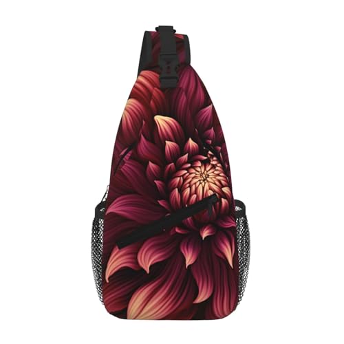 Mochila tipo bandolera negra para senderismo y viajes miniatura 1
