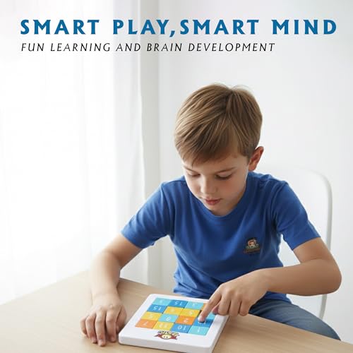 Image of ToyTastic Number Sliding Magnetic Puzzle 4x4 | Toys for 5-10 Years Old Boys & Girls | 15-Blocks Brain Teaser Puzzle Game for Kids | Educational, Learning, Activity Toy for Return & Birthday Gifts