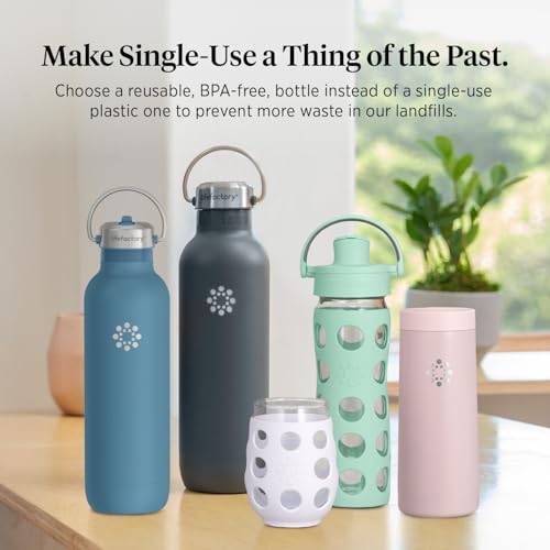 Lifefactory 32-Ounce Stainless Steel Vacuum-Insulated Sport Bottle, Desert Rose by Lifefactory - Image 8