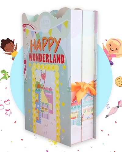 HAPPY SPRINKLES Happy Wonderland Family Calendario de Adviento - Decoración de Navidad para repostería - Decoración de tartas para Navidad - Regalo para niños y familia