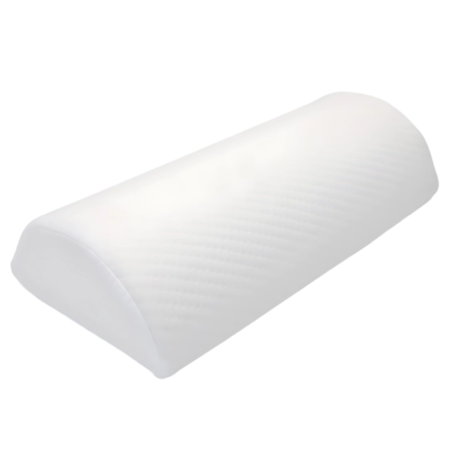 Juego de almohadas de cuña para después de la cirugía, almohada de pierna para recuperación de cirugía de rodilla, soporte de espuma viscoelástica de medio cilindro, alivio del dolor, blanco