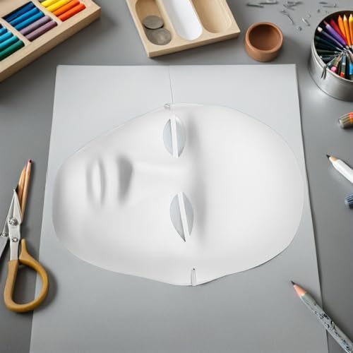 Máscaras de carnaval sin pintar para manualidades de cosplay y teatro 7