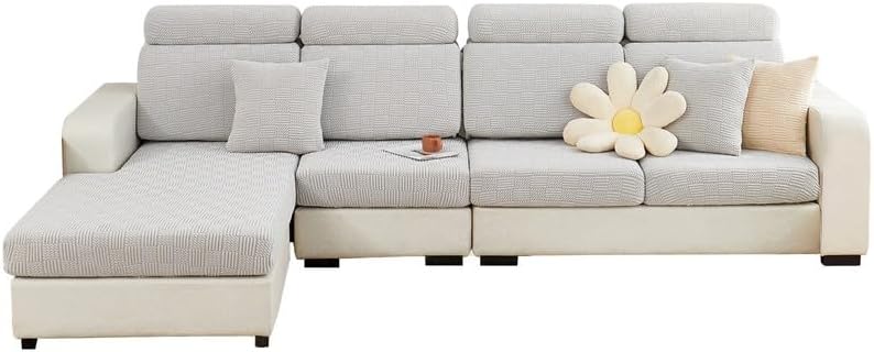 Miniatura 1 de TOPCHANCES Funda de cojín para sofá, resistente al desgaste, universal, de elastano, todo incluido, funda de sofá, funda seccional, fundas elásticas