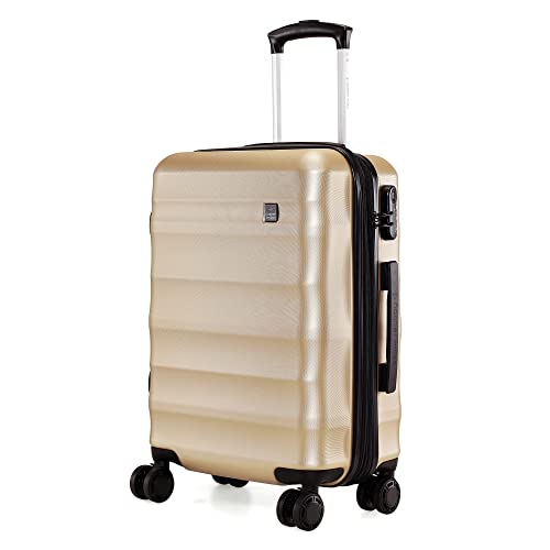 Nasher Miles Rome Expander| Hard Side Cabin Luggage| Bronze 20 Inch/55CM Trolley/Travel/Tourist Bag