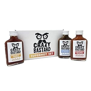 Crazy Bastard Superhot Set – Set van 3 extreem hete chilisauzen van 125k – 500k Scoville