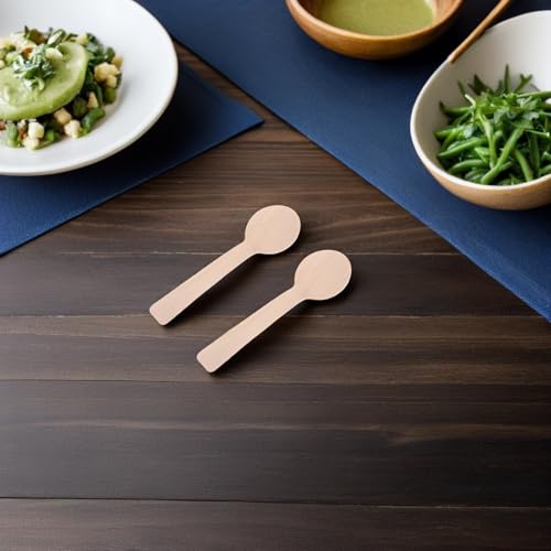 Mini cucharas de madera para sal y condimentos HAMPPLIES en pack de 100 unidades 7