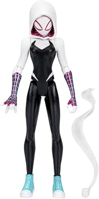 Marvel Spider-Man: Across The Spider-Verse Spider-Gwen Toy, 6-Inch-Scale Action Figure with Web Accessory, Toys for Kids Ages 4 and Up
