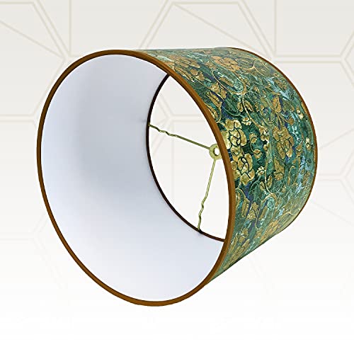 Image of Royal Designs, Inc. Trendy Decorative Handmade Lamp Shade, Made in USA, 12in, HBC-8071-12-2, Golden Poppy - 2 Pk