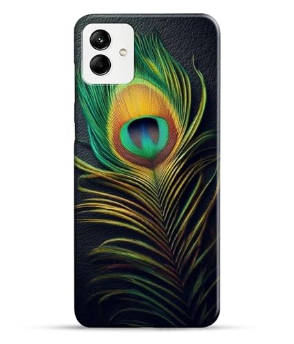 Image of Peacock Feather Mor Pankh Printed Hard Back Case Cover Compatible for Samsung Galaxy M04 4G | Samsung M04 (Multicolor) - D1671
