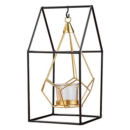 Grands bougeoirs géométriques en métal – Centre de table décoratif moderne pour mariages, décoration d'intérieur, cérémonies et anniversaires – Bougeoirs élégants pour intérieurs élégants