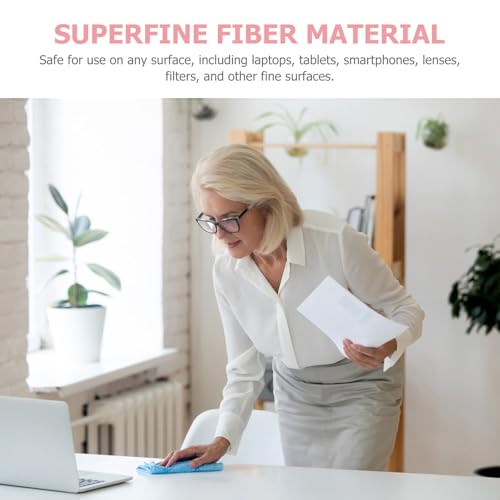 Paños de microfibra limpia lentes grandes juego de 4 para cristales ópticos 3