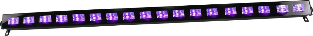 IBIZA LED-UVBAR18 UV Schwarzlicht LEISTE 18x3 WATT LEISTE BLINDER BÜHNE DJ PARTY DISCO EFFEKTSCHEINWERFER FLOORSPOT
