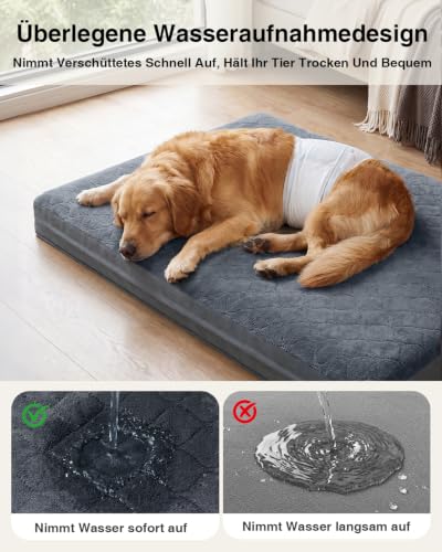 Orthopädisches Hundebett Grosse Hunde-104x68cm,Hundekissen Wasserdicht – Ansicht 2