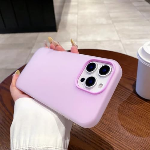 Coque silicone iPhone 12 Pro violet finition haut de gamme avec intérieur microfibre
