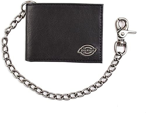 Dickies Men's Chain Trifold and Bifold Wallets