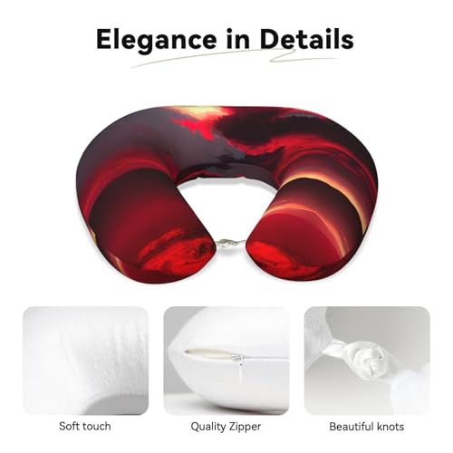 Almohada de viaje espuma viscoelástica negro tamaño estándar miniatura 4