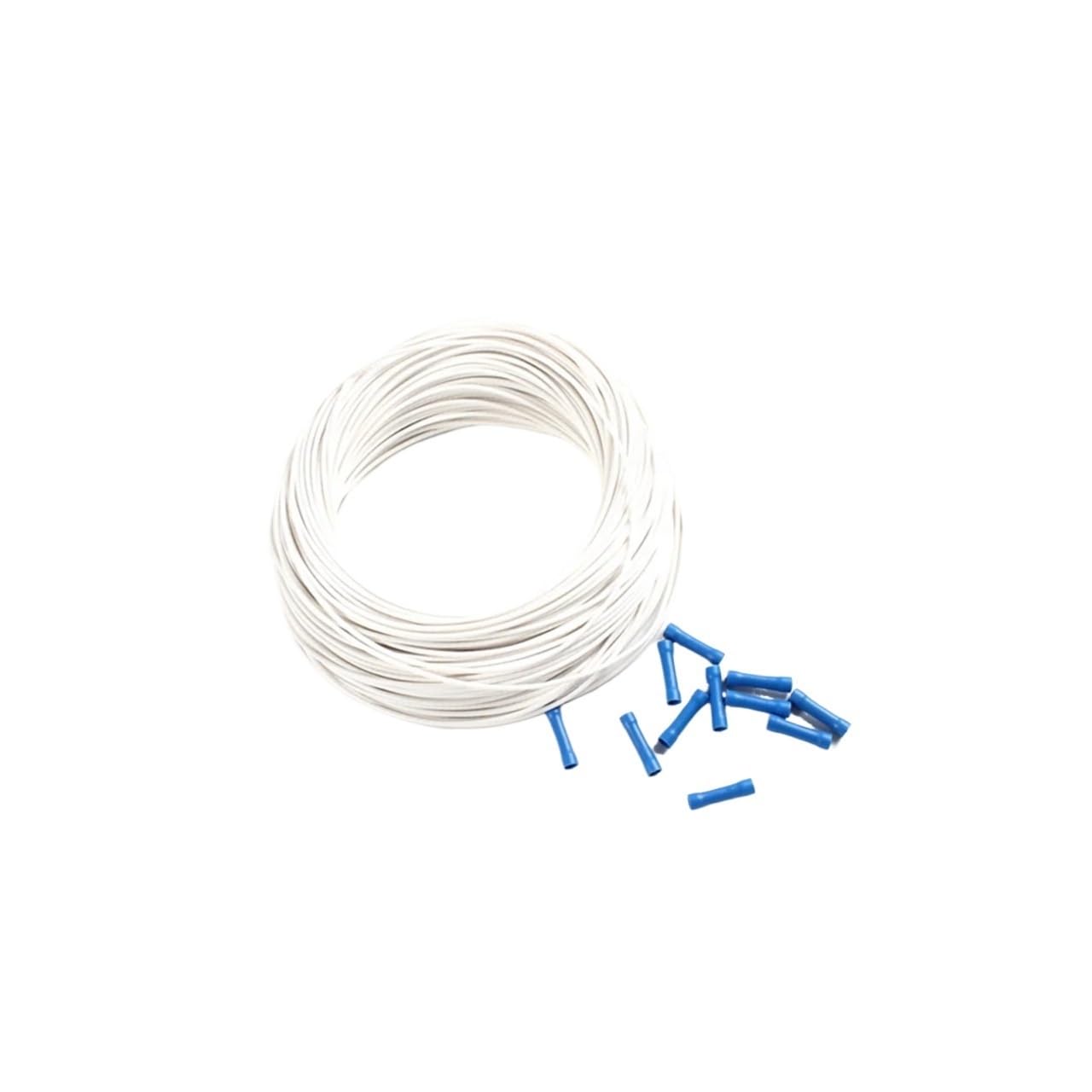Cable calefactor de silicona de 30M, Cable calefactor eléctrico de cobre y caucho de 2mm de diámetro, 5V a 380V,(12V)
