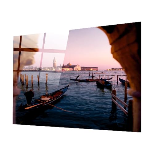Stampa su PLEXIGLASS (vetro acrilico) - quadro Venezia - 100% Qualità ITALIA (30x42 cm)