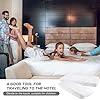 Breling Kids Air Mattress Fitted Sheets Compatible with Intex Cozy Kidz (Sheet Only) Toddler Inflatable Mattress Sheets for Kids Sleepover Party Travel Camping Airbed(White,6 Pcs) #3