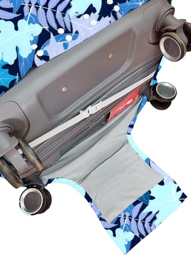Image of Cortina Luggage Cover Trolley Travel Covers Washable Dust Proof Anti-Scratch Suitcase Protector, Medium-Blue