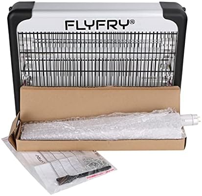 FLYFRY Bug Zapper Indoor 20w 2800v, Electric Insect Fly Killer Mosquito Pest Lamp Electrocutor for Mosquitoes Flies Insects Bugs Gnats Moths Wasps Hornets, Extra UV Bulbs Included