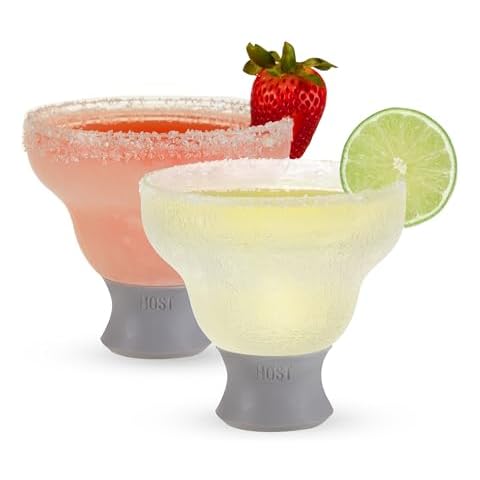 Host Insulated Margarita Glasses Set of 2 Cover