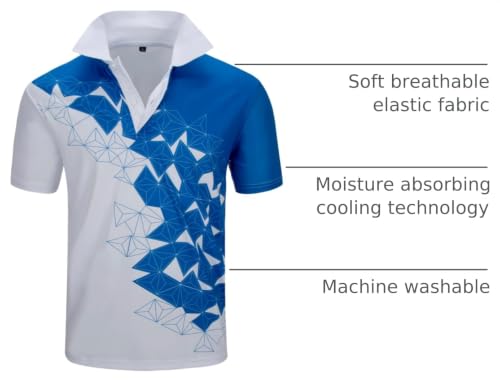 Image of ZITY Golf Polo Shirts for Men Short Sleeve UPF 50+ Athletic Tennis T-Shirt