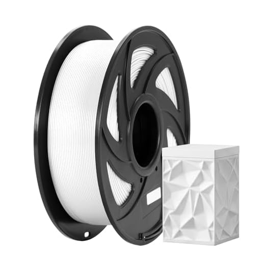 TRONXY Rapid PETG Filament 1.75mm White 1KG, High Speed Printing up to 600mm/s, Dimensional Accuracy +/- 0.03mm, High Flow, Low Shrinkage, No Clogging, Compatible with FDM 3D Printers