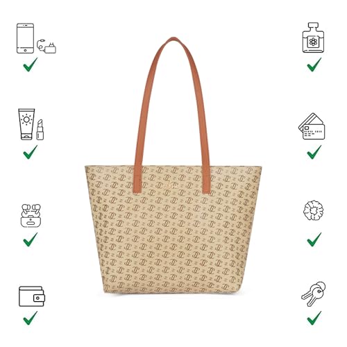 Image of Lavie Women's Mono LL Adele Tote Bag for Women | Tote Handbag for Work | Ladies purse | Stylish Shoulder Bag | Gift for Women