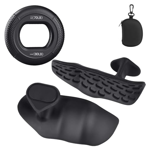 flintronic Griffhilfen für Kraftsport, 1 Paar Anti Rutsch Gym Grips, Ergonomische Gym Gloves für Hantelheben, Gymnastik, Crosstraining, Klimmzüge (mit 1 Handgriffverstärker)