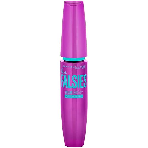 Maybelline New York Volum' Express The Falsies - Máscara impermeable, muy negro, 0.25 onzas líquidas (paquete de 1), (K0689700)