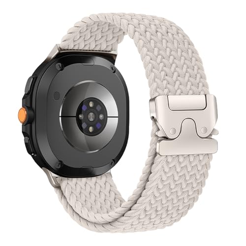 #VerdientProvisionen<br>Nylon Armband für Samsung Galaxy Watch 8 40mm 44mm/Galaxy 8 Classic 46mm 2025 Sport Geflochtenes Uhrenarmbänder für Samsung Galaxy Watch 8 40mm 44mm/Galaxy 8 Classic 46mm 2025 Sternenlicht