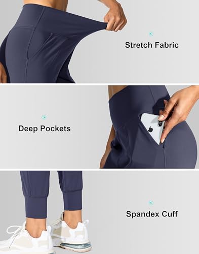 Image of G Gradual Women's Joggers High Waisted Yoga Pants with Pockets Loose Leggings for Women Workout, Athletic, Lounge
