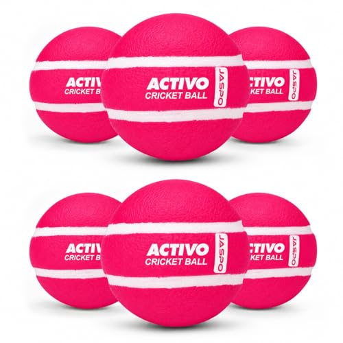 Image of jaspo Activo Air Core Indoor Cricket Ball |PU Material |Hollow Aircore Design |Soft Impact Play | 75g Lightweight |Safe for Indoor Cricket |Non-Toxic Build |Comfortable Grip |Durable & Kids-Friendly