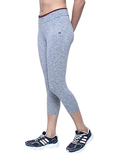 Image of INKURV Women Stretchable Activewear Capri for Gym, Yoga, Running, Zumba, Aerobics