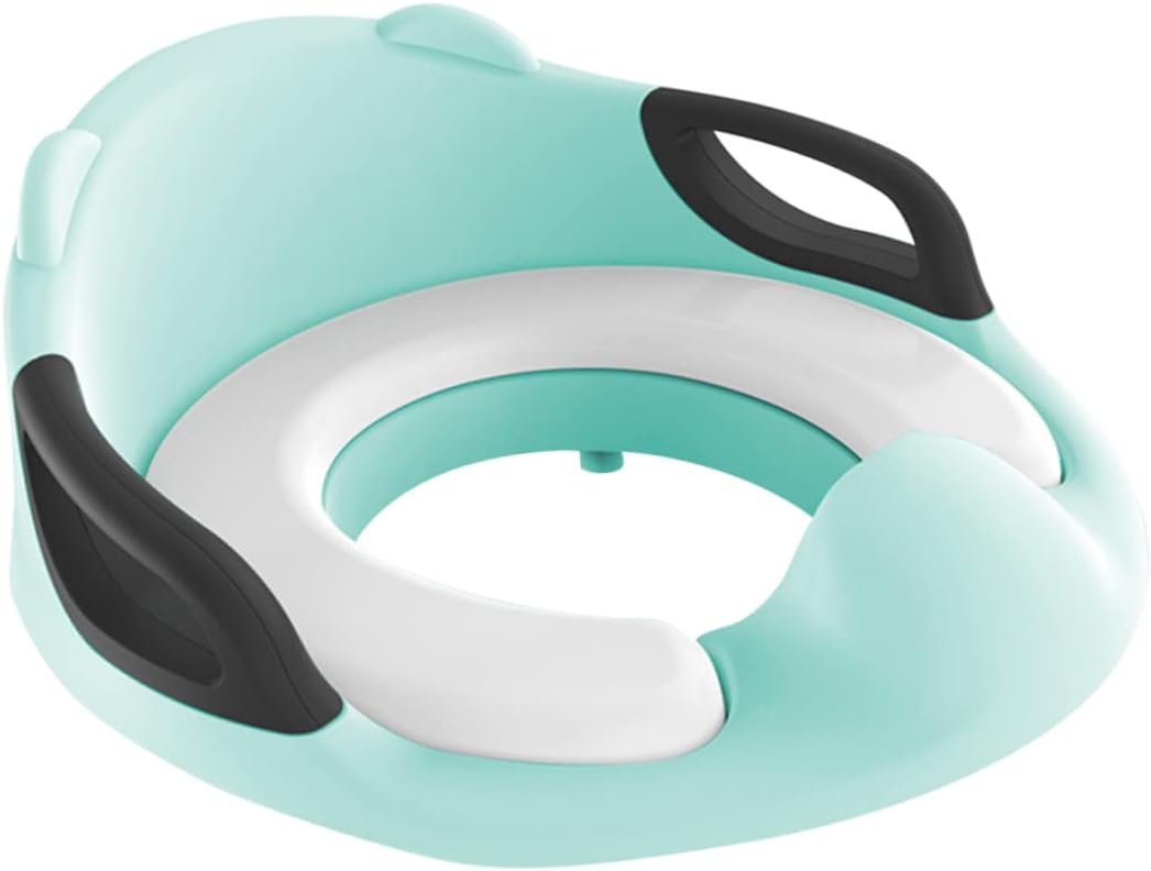 1Pc Toilet Training Seat with Armrests Comfortable and Easy to Clean Suitable for Ages Fits Toilets Safe Design with Raised Peeing Barrier