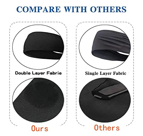 شريط راس رياضي للرجال والنساء من تول هاوس، عصابات راس رياضية غير قابلة للانزلاق وقابلة للتمدد وممتصة للرطوبة وجيدة التهوية للتمارين الرياضية والجري وكرة السلة والمشي لمسافات طويلة وكرة القدم والتنس