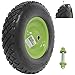 Produktbild Trutzholm 749 Premium-Schubkarre-Rad, Vollkautschuk, schwarz / grün, 400mm