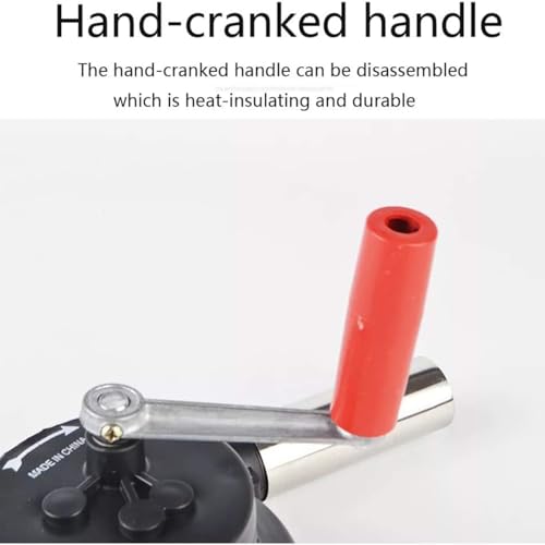 Sarini BBQ-Ventilator-Luftgebläse, manueller Grill-Feuerstarter, Kochen im Freien, BBQ-Ventilator, tragbares Grill-Luftgebläse, schneller Feuerstarter-Blasbalg, für Grillpicknick im Freien