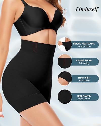 Tummy Control Shorts for Women High Waist Body Shaper Boyshorts Butt Lifting Shapewear Soft Seamless Thigh Slimmer3