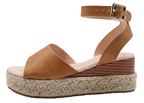 Apakowa Girls Sandals Flatform Wedge Open Toe Summer Sandals Shoes Little Big Kid Flower Girl Heels Dress Shoes (Little Kid/Big Kid)2