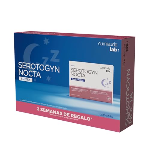 Cumlaude Lab — Serotogyn Nocta, Food Supplement, Helps with the Transition to Menopause, Promotes the Mood and Sleep Cycle, with Melatonin, Hops and Vitamins