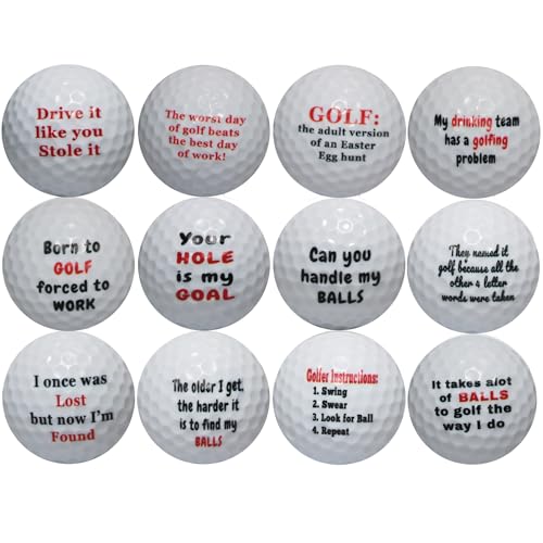 Funny Gag Gift Golf Balls
