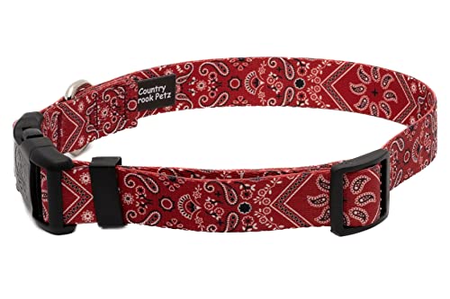 Country Brook Design CPB-RBN-S5.8 Country Brook Petz - Deluxe Red Bandana Dog Collar thumb #8