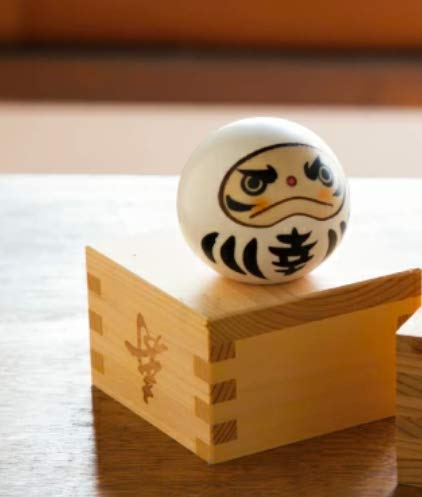 Amazon.co.jp: 卯三郎こけし【こけし幸福だるま白】天然木使用 日本製
