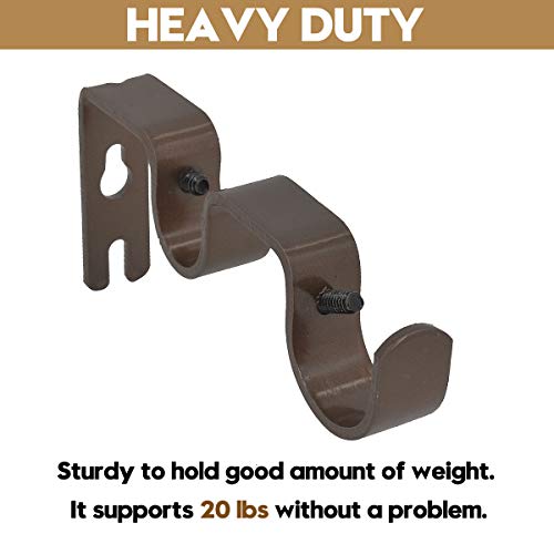 AddGrace 2 staffe doppie per aste per tende